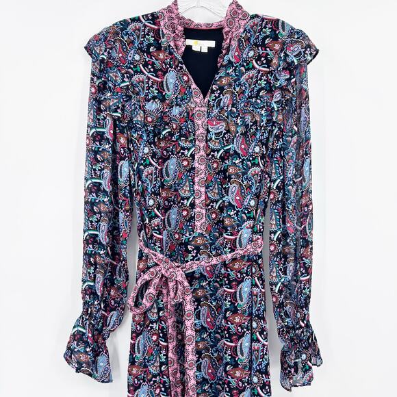 Boden Black Frill Tiered Maxi Dress Cottagecore Prairie Modest Womens Sz 6 - Picture 5 of 13